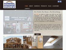 Tablet Screenshot of generalhardwaresupplies.com